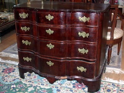 Lot 172 - Dutch Rococo Style Mahogany Chest of Drawers