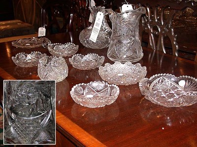 Lot 187 - Miscellaneous Group of Cut Glass Articles...