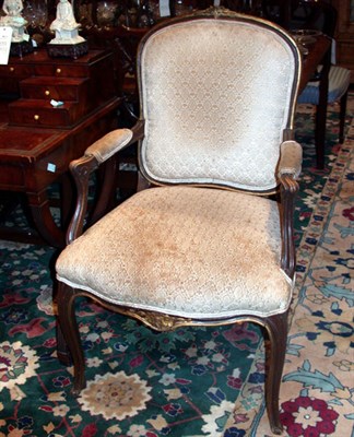 Lot 196 - Pair of Louis XV Style Upholstered Walnut...