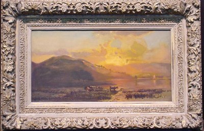 Lot 13 - Arthur Parton American, 1848-1914 COWS...