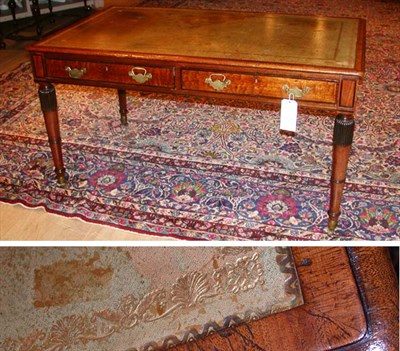 Lot 325 - William IV Ebonized Inlaid Mahogany Writing...