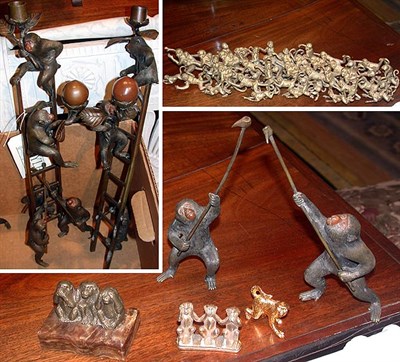 Lot 268 - Miscellaneous Group of Seven Patinated-Metal...