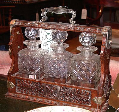 Lot 283 - Victorian Oak Tantalus