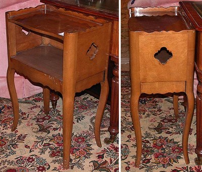 Lot 287 - Empire Style Walnut Side Cabinet Together with...