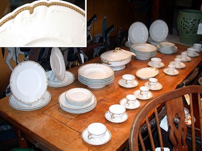 Lot 289 - Limoges Gilt Decorated Porcelain Dinner...