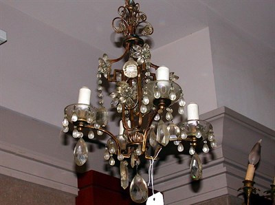 Lot 381 - Neoclassical Style Gilt-Metal and Glass...