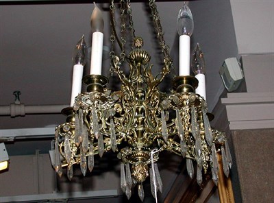Lot 383 - Renaissance Revival Patinated-Metal and Glass...
