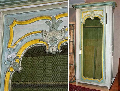 Lot 154 - Provincial Louis XV Painted Bibliotheque
