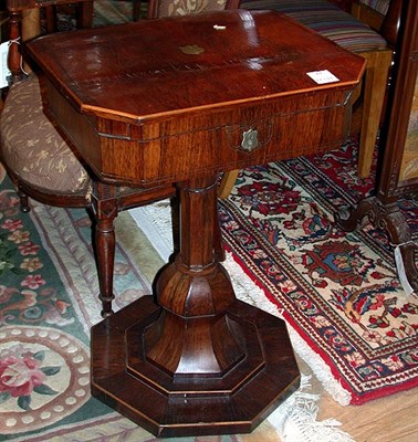 Lot 414 - Regency Rosewood Sewing Table