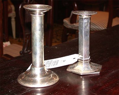 Lot 228 - Group of Four Sterling Silver Candlesticks...