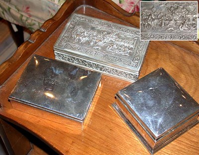 Lot 241 - Miscellaneous Group of Silver Cigarette Boxes...