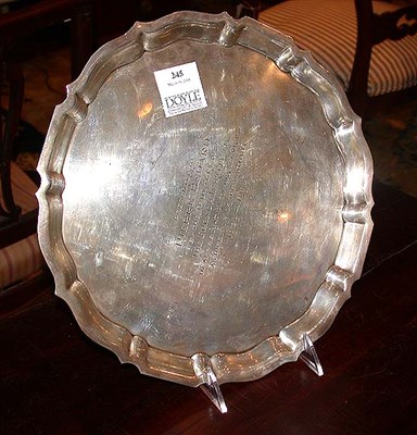 Lot 245 - Gorham Sterling Silver Salver Approximately 25...