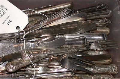 Lot 247 - Miscellaneous Group of Silver Plated Flatware