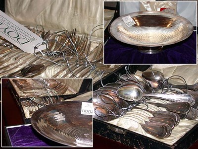 Lot 256 - Group of Silver Plate and Continental Silver...