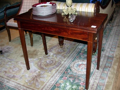 Lot 437 - Federal Style Mahogany Fold-Over Game Table