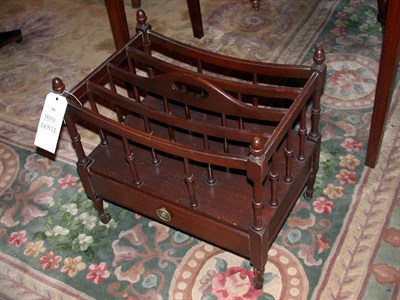 Lot 438 - Georgian Style Mahogany Canterbury
