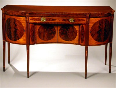 Lot 206 - Federal Inlaid Mahogany Sideboard Mid Atlantic...
