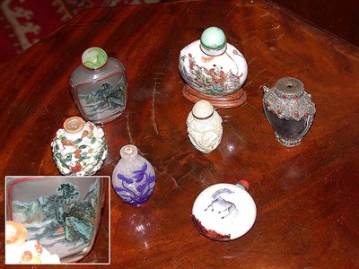 Lot 363 - Group of Snuff Bottles Approximately twenty...