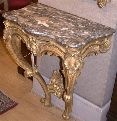 Lot 253 - Louis XV Gilt-Wood Console Mid 18th century...