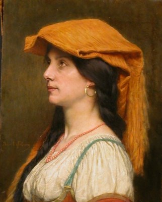 Lot 115 - Jules Joseph Lefebvre French, 1836-1911 WOMAN...