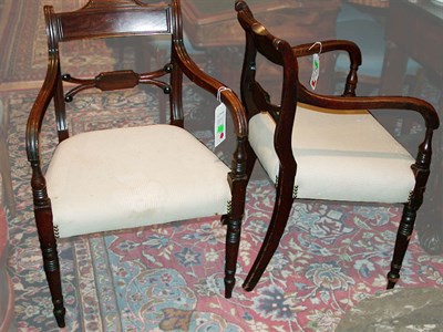 Lot 291 - Pair of Regency Mahogany Armchairs