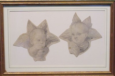 Lot 23 - Italian School 18th Century SERAPHIM: TWO...