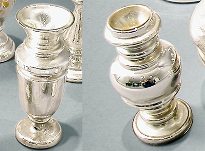 Lot 302 - Group of Three Mercury Glass Vases Each of...
