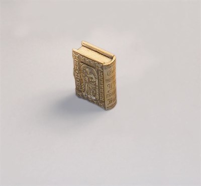 Lot 116 - German Carved Bone Book-Form Box 16th/17th...