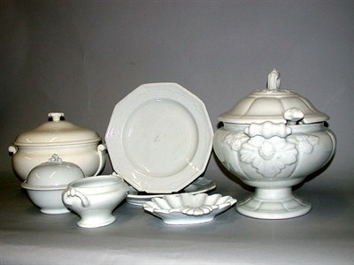 Lot 237 - Miscellaneous Group of English White Glazed...