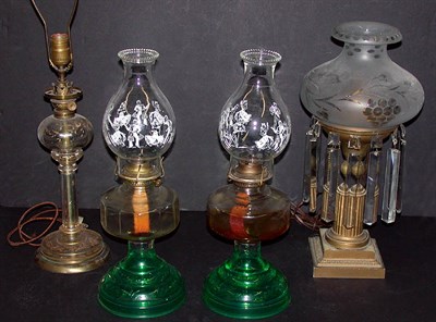Lot 286 - Miscellaneous Group of Four Glass and Metal...