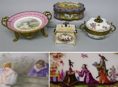 Lot 471 - Miscellaneous Group of Porcelain Boxes...