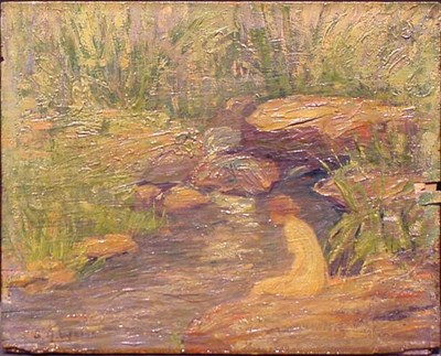 Lot 69 - Samuel A. Weiss American, 1874-1918 BATHER BY...