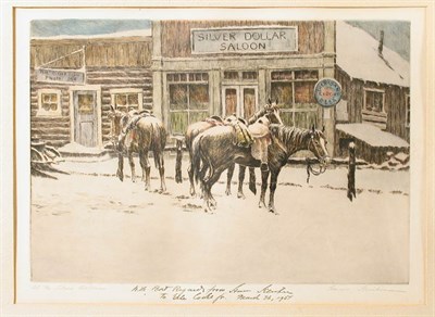 Lot 222 - Hans Kleiber AT THE SILVER DOLLAR Hand-colored...
