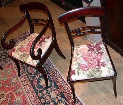 Lot 266 - Set of Eight Federal Style Mahogany Dining...