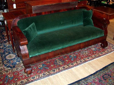 Lot 238 - Classical Mahogany Settee 19th Century Length...