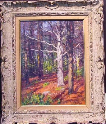 Lot 139 - Edward Henry Potthast 1857-1927 FOREST...