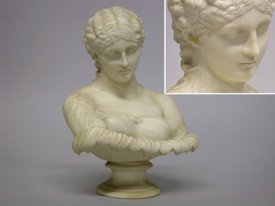 Lot 721 - Copeland Parian Bust of Maiden Height 9 1/2...