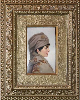 Lot 128 - KPM Porcelain Plaque Depicting a bust of a...