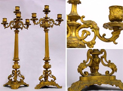 Lot 442 - Pair of Renaissance Style Gilt-Metal...