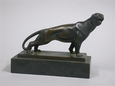 Lot 321 - Austrian Bronze Figure of a Panther F Gornik...