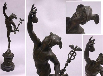 Lot 171 - Bronze Figure of Mercury After the Antique...