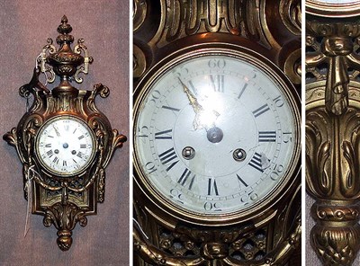 Lot 398 - Louis XVI Style Bronze Wall Clock