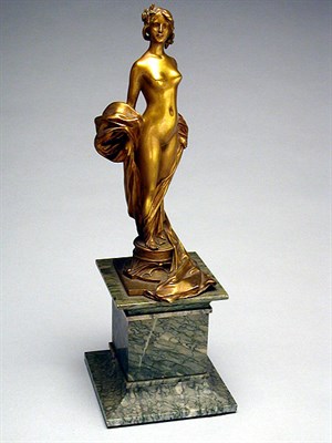 Lot 300 - Art Nouveau Gilt-Bronze Figure of a Maiden...