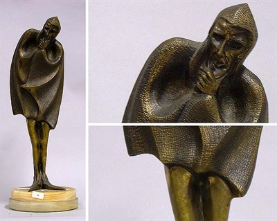 Lot 299 - Bronze Figure of a Cloaked Satan Height 15...