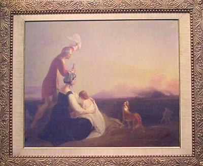 Lot 54 - French School 19th Century THE REFUGEES Signed...