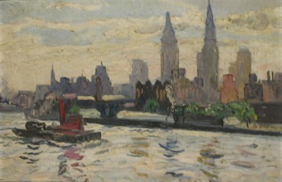 Lot 118 - Richard Hayley Lever 1876-1958 NEW YORK FROM...
