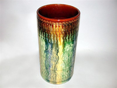 Lot 233 - Majolica Umbrella Stand Of cylindrical form,...