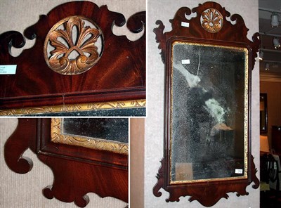 Lot 71 - Chippendale Style Mahogany Looking Glass The...