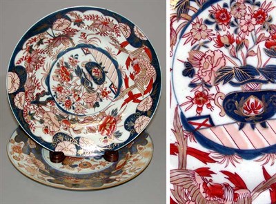 Lot 122 - Two Chinese Imari Porcelain Plates Qianlong,...