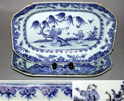 Lot 293 - Pair of Chinese Blue and White Porcelain...